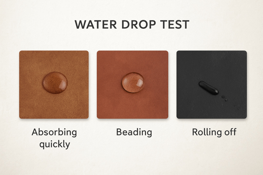 Waterproof leather